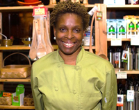 Chef HuNia Bradley at the Albany Farmers' Market, 6/26/13