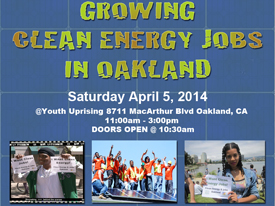 Growing Clean Energy Jobs in Oakland, 4/5/14