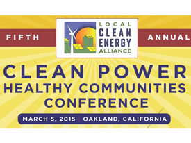 Join the Clean Power, Healthy Communities Conference via Webcast, 3/5/15